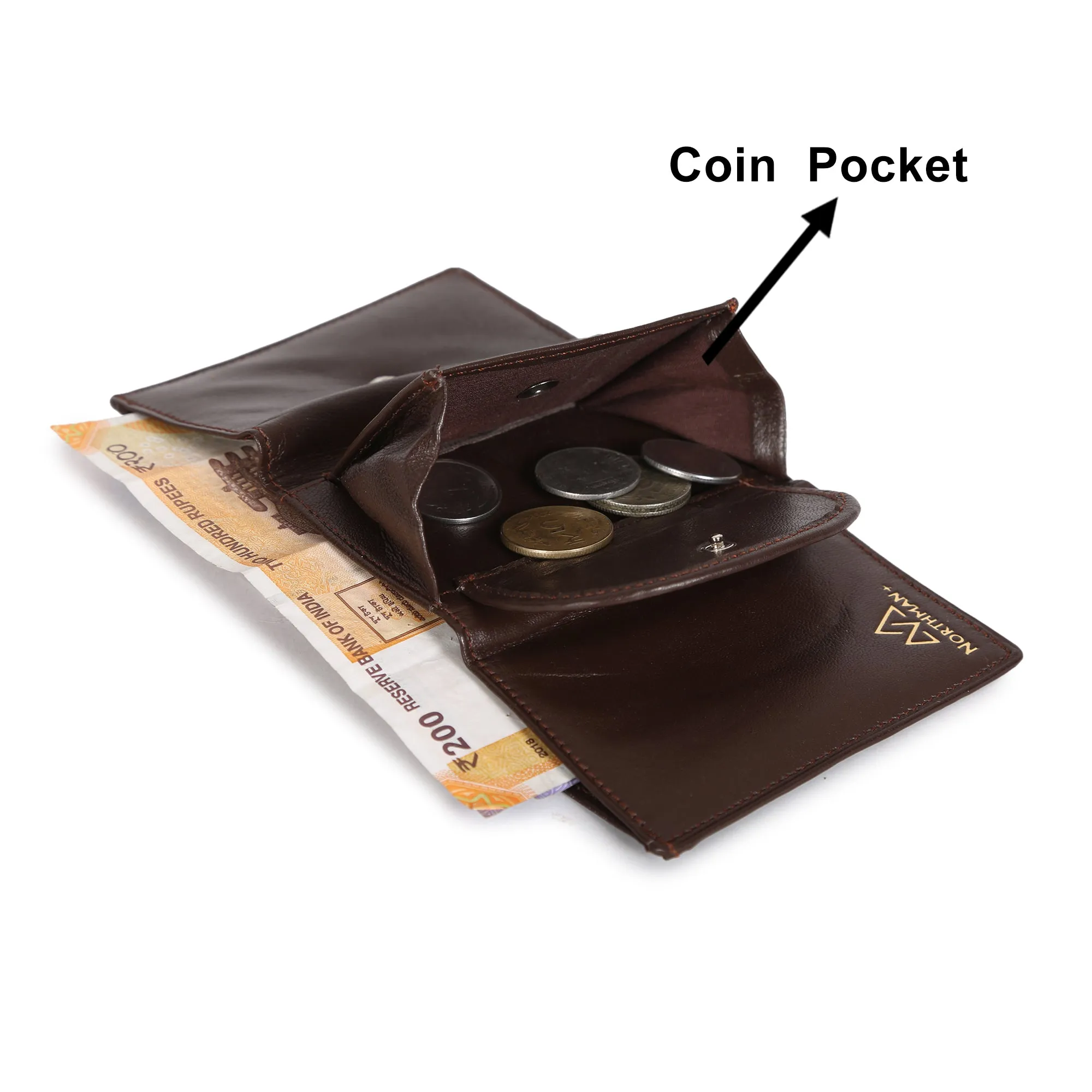 Card and Cash mini wallet in Brown : The YBR series