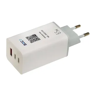 CARGADOR X2 USB-C   USB 65W TECMASTER TM-200539
