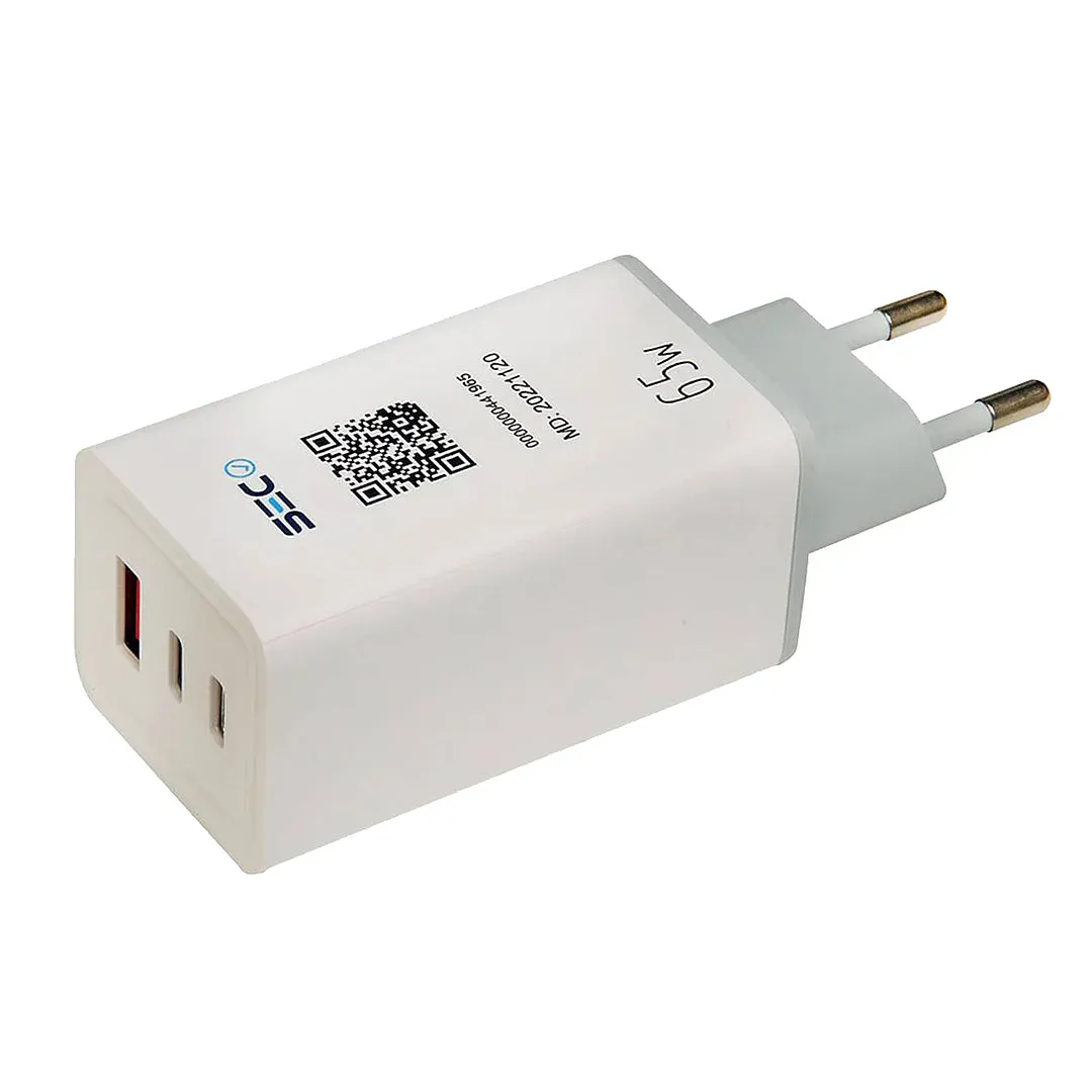 CARGADOR X2 USB-C   USB 65W TECMASTER TM-200539