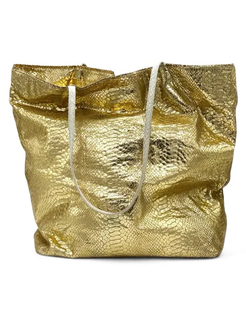 CARLOS FALCHI Gold Handbag