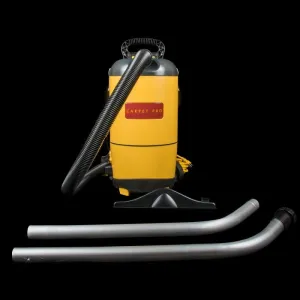 Carpet Pro Commercial Yellow Backpack Vacuum With 5' Hose