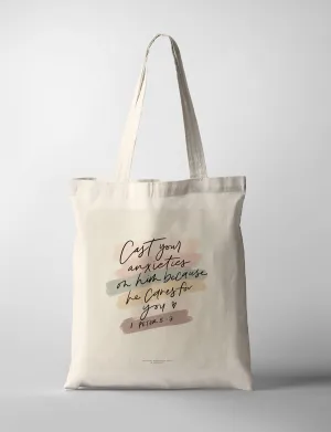 Cast Your Anxieties {Tote Bag}