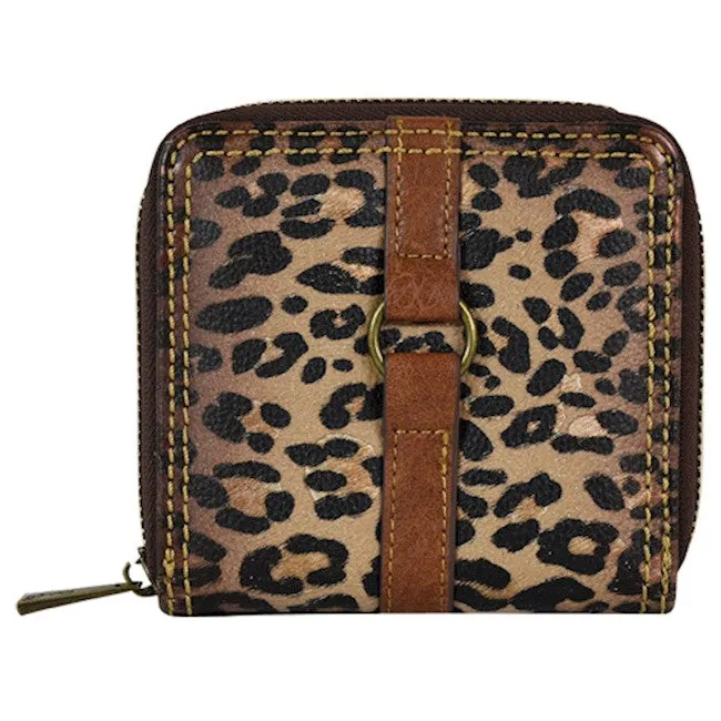 CatchFly Leopard Print Small Wallet
