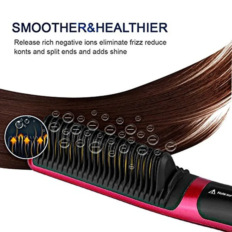 Ceramic Hair Combs Professional Electric Hair Straightening Brush