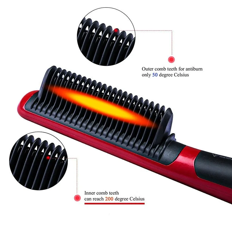 Ceramic Hair Combs Professional Electric Hair Straightening Brush