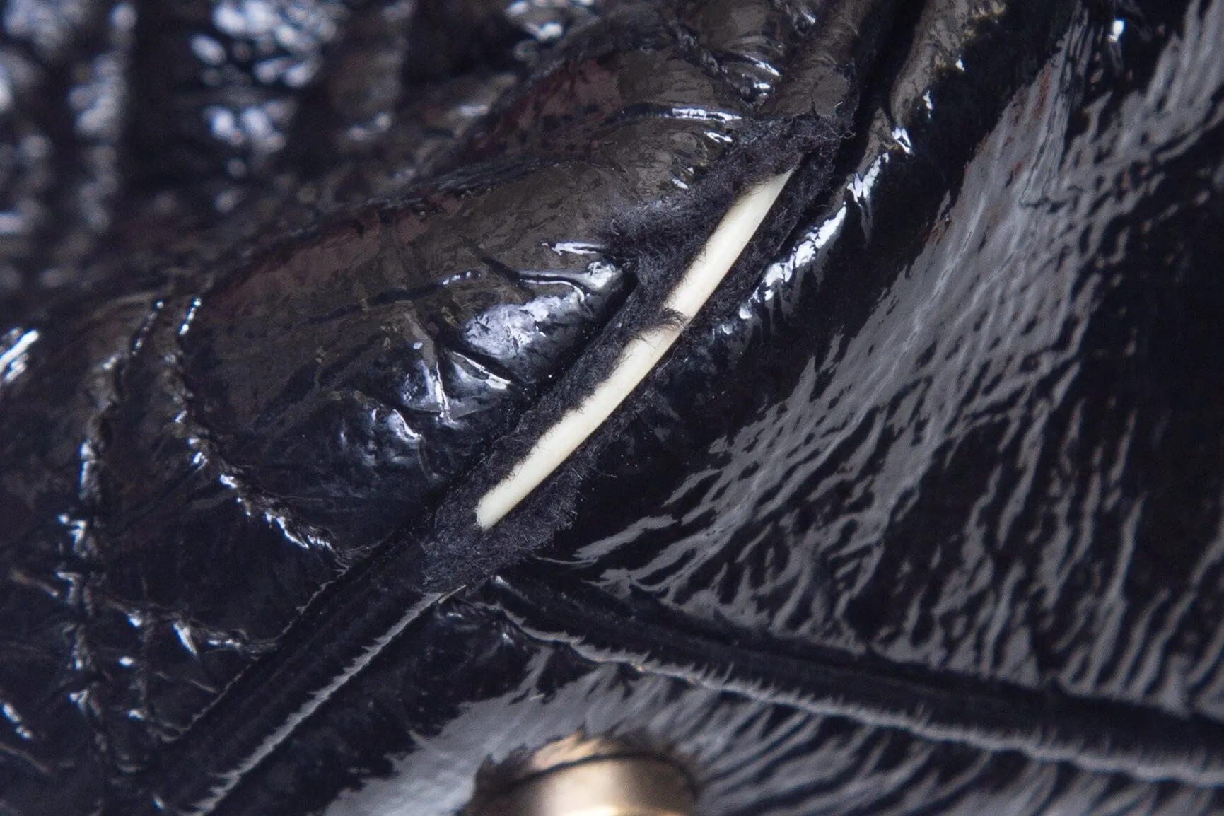 Chanel 2008/09 Black Patent Leather Vinyl Rodeo Tote