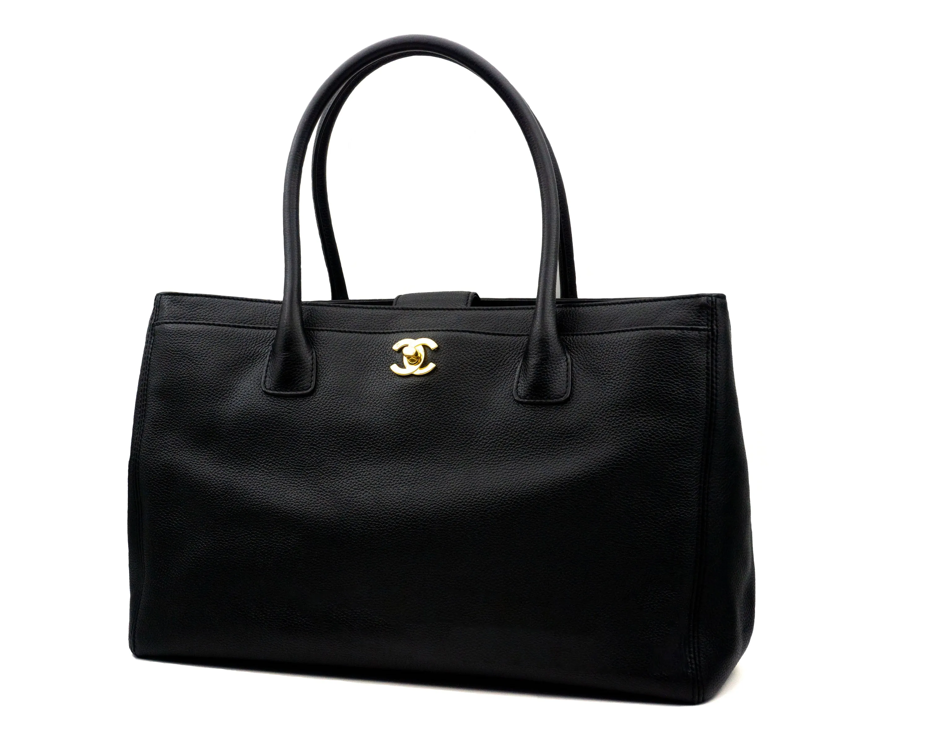Chanel Black Executive Cerf Tote