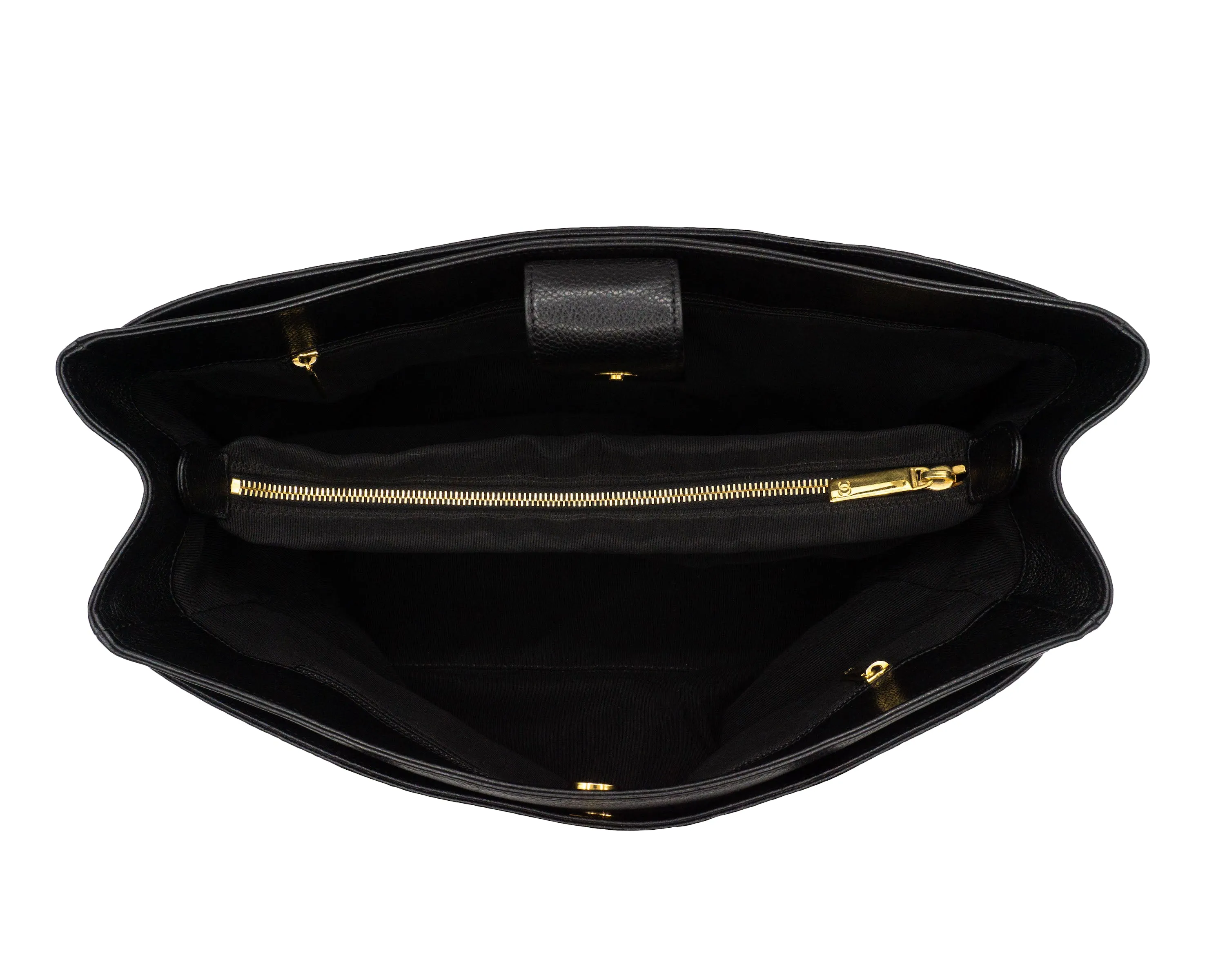 Chanel Black Executive Cerf Tote
