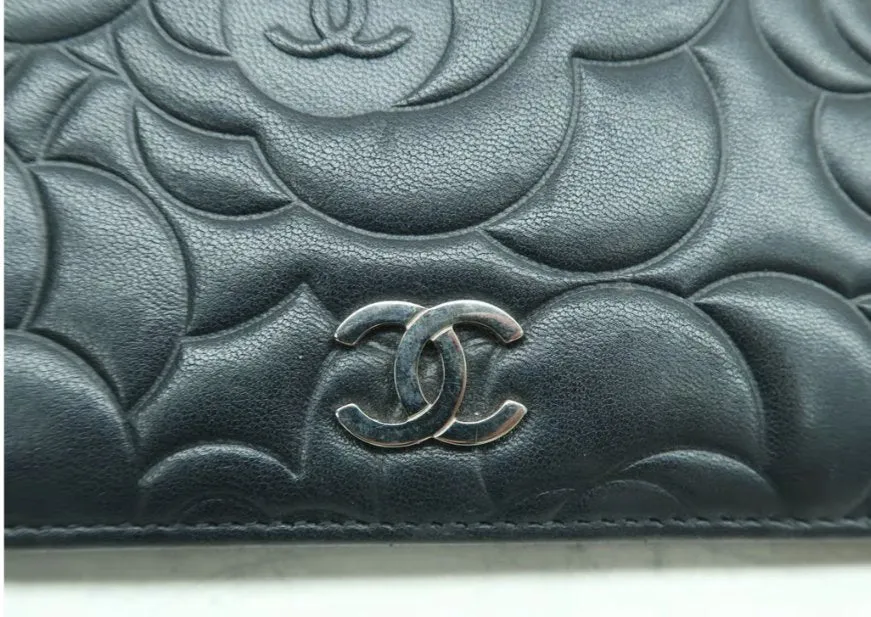 CHANEL Black Leather Wallet