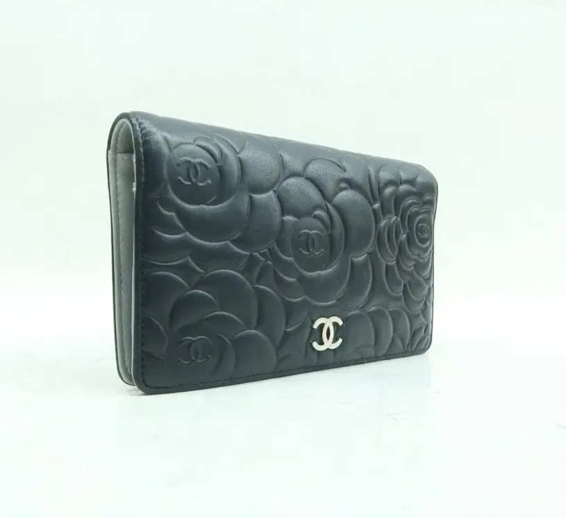 CHANEL Black Leather Wallet