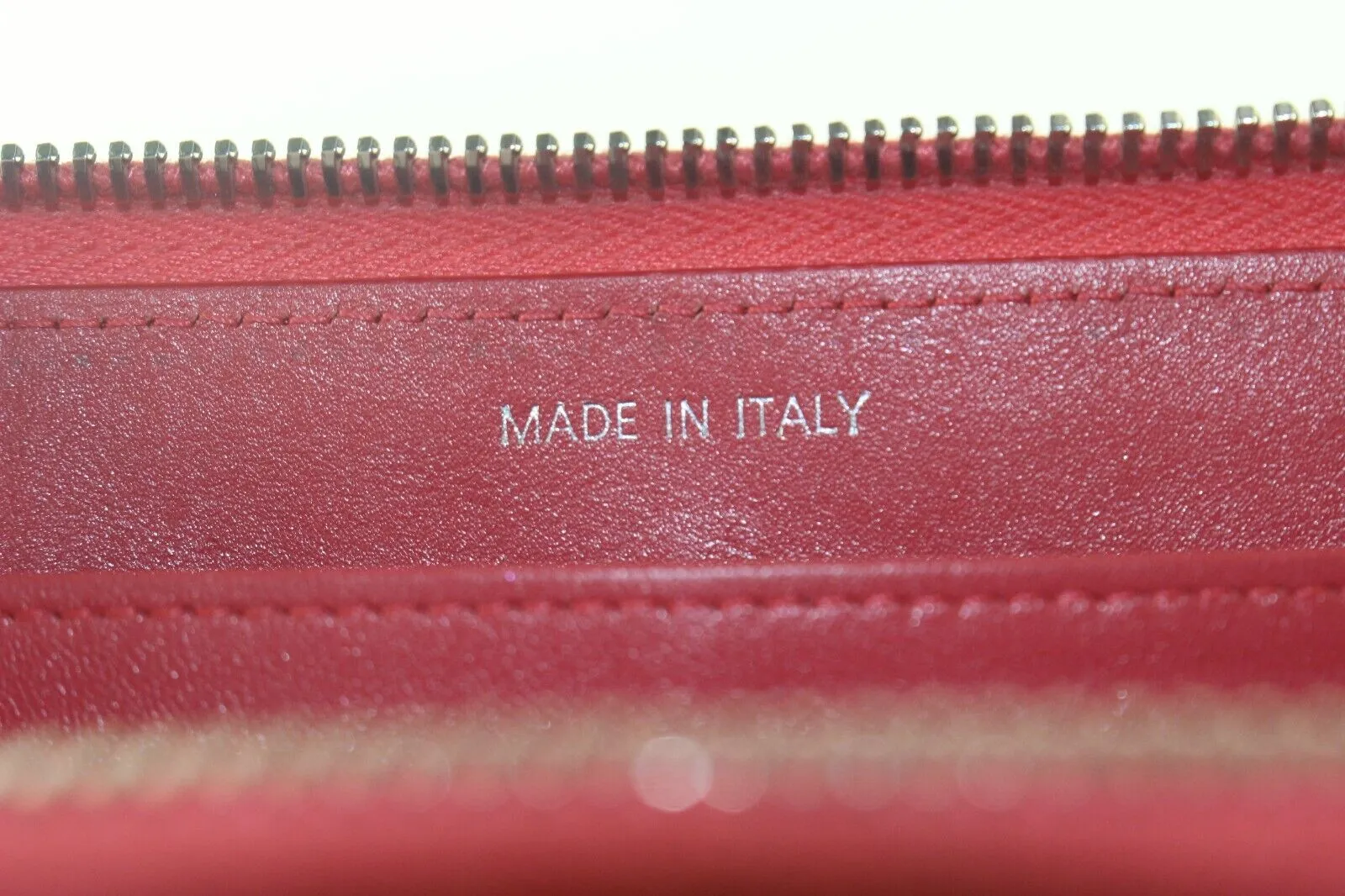CHANEL Red Quilted Lambskin Zip Around Long Wallet 3CK82K