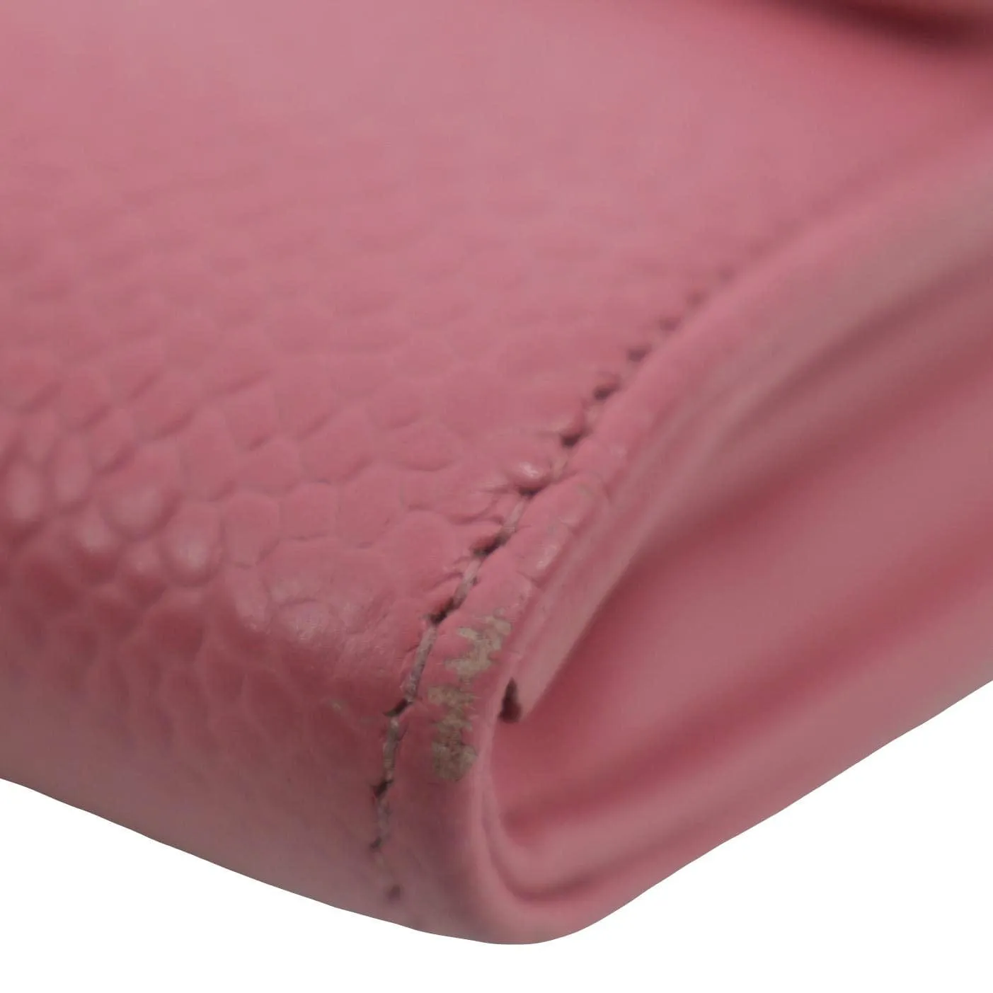 CHANEL Timeless CC Flap Caviar Leather Wallet Pink