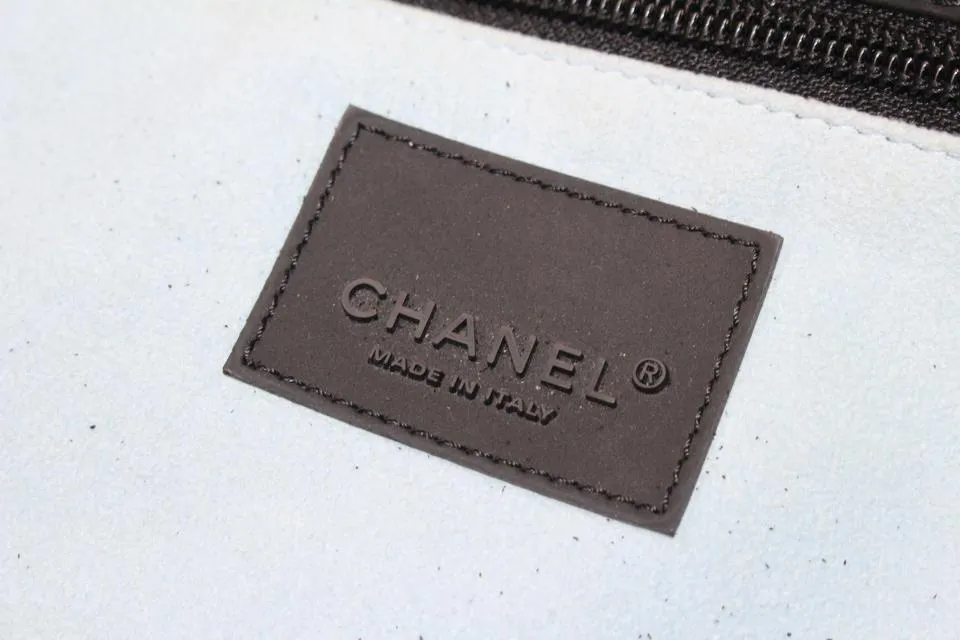 Chanel XL Black Sports Logo Messenger Bag 92cz418s