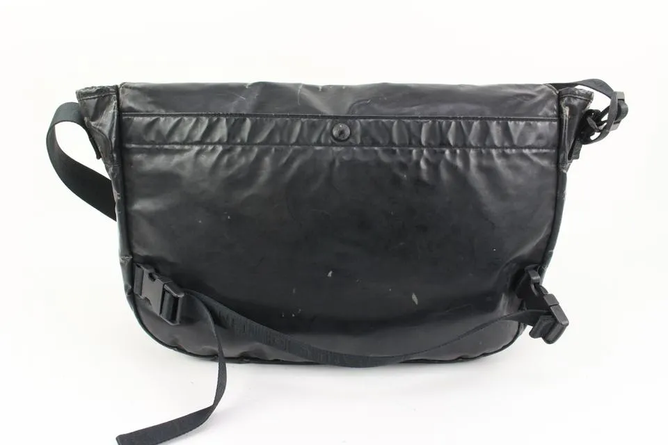 Chanel XL Black Sports Logo Messenger Bag 92cz418s