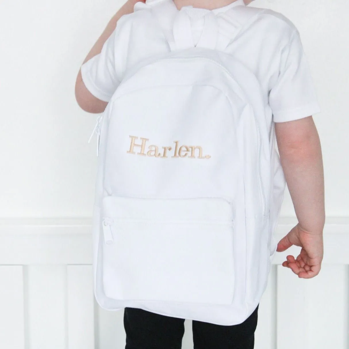 Children's Embroidered Name Backpack