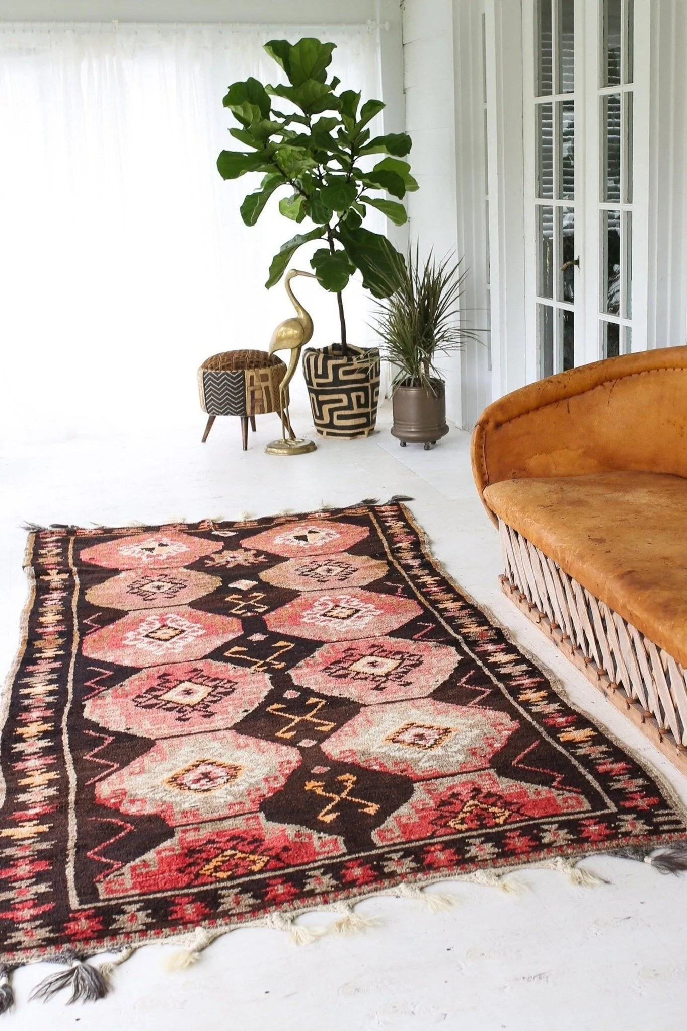 'Cider' Large Turkish Area Rug - 4'9'' x 10'4''