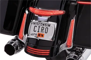 Ciro 40053 Tail Light and License Plate Mount - Chrome