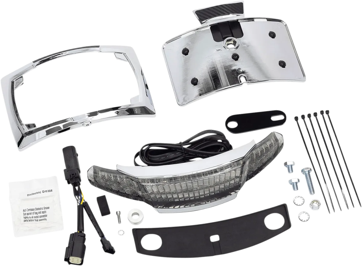 Ciro 40053 Tail Light and License Plate Mount - Chrome