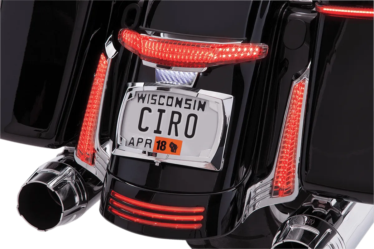 Ciro 40053 Tail Light and License Plate Mount - Chrome