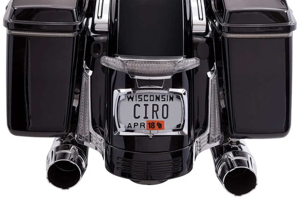 Ciro 40053 Tail Light and License Plate Mount - Chrome