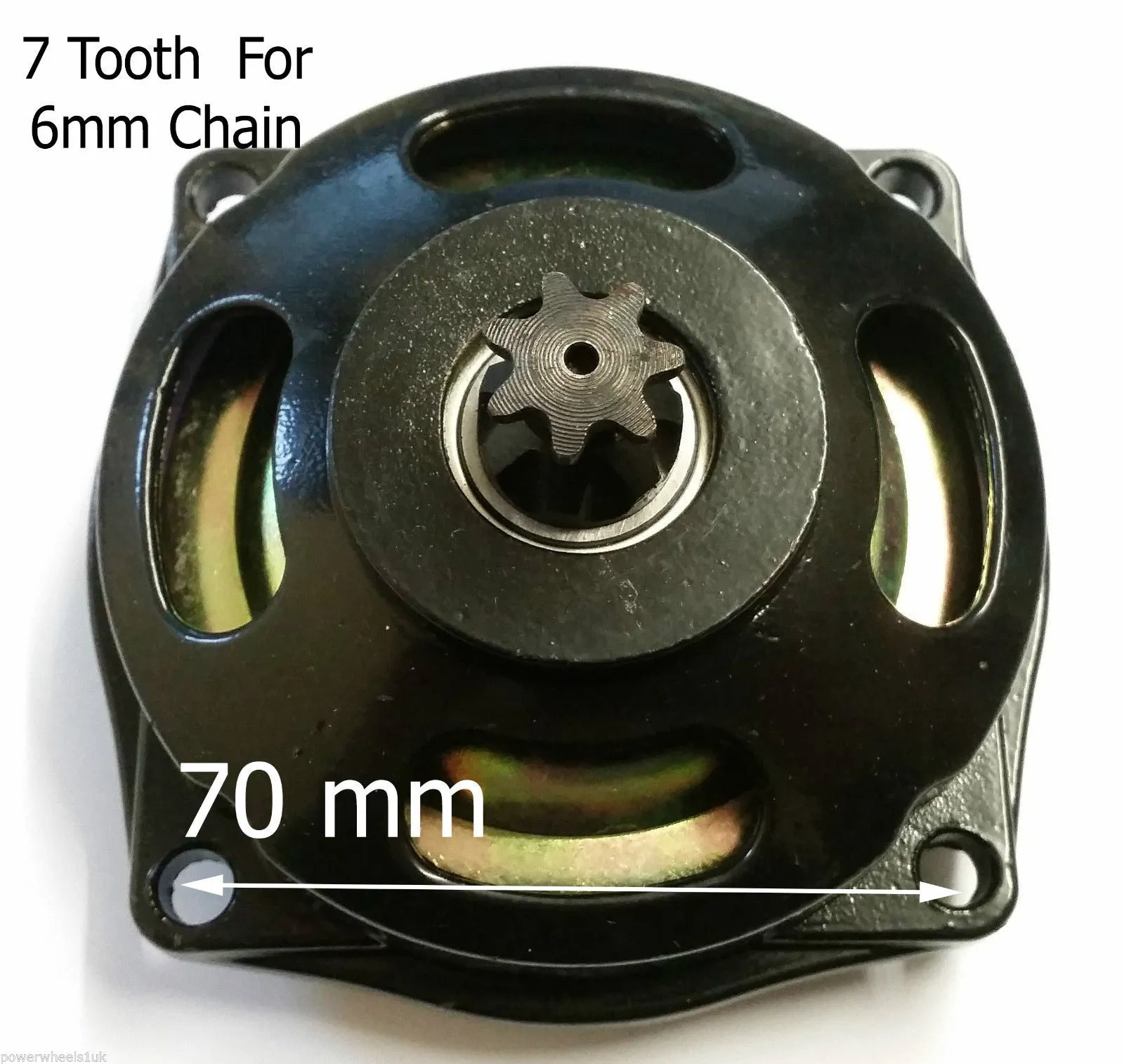 CL007SET 7 TOOTH FRONT SPROCKET , BELL HOUSING & CLUTCH 49CC MINI MOTO MINI QUAD BIKE