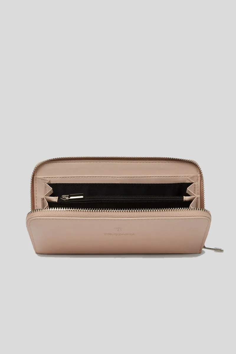 Claire Zip Around Lg Mini Grana - Nude