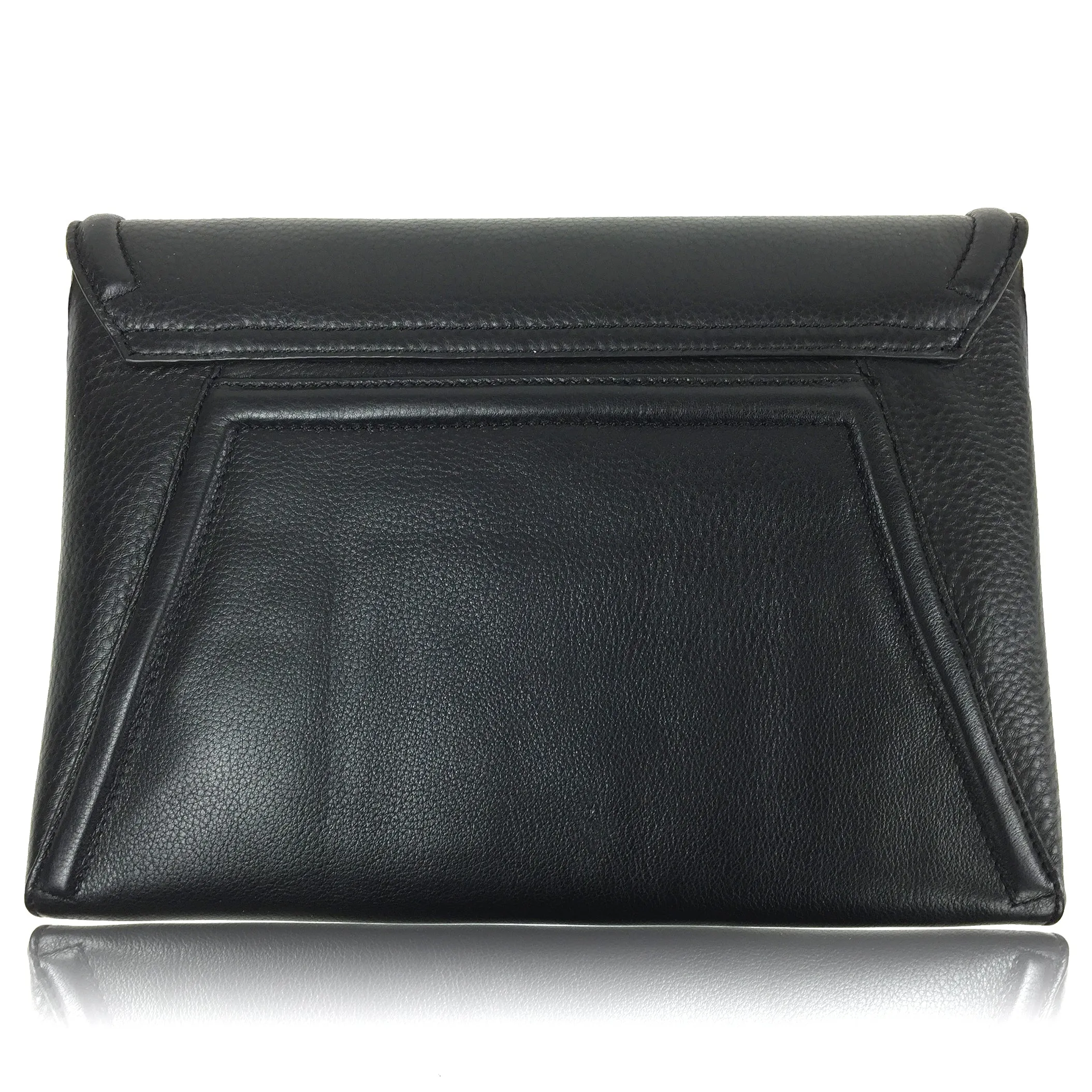 Claudette Portfolio Bag in Black Onyx & Gold