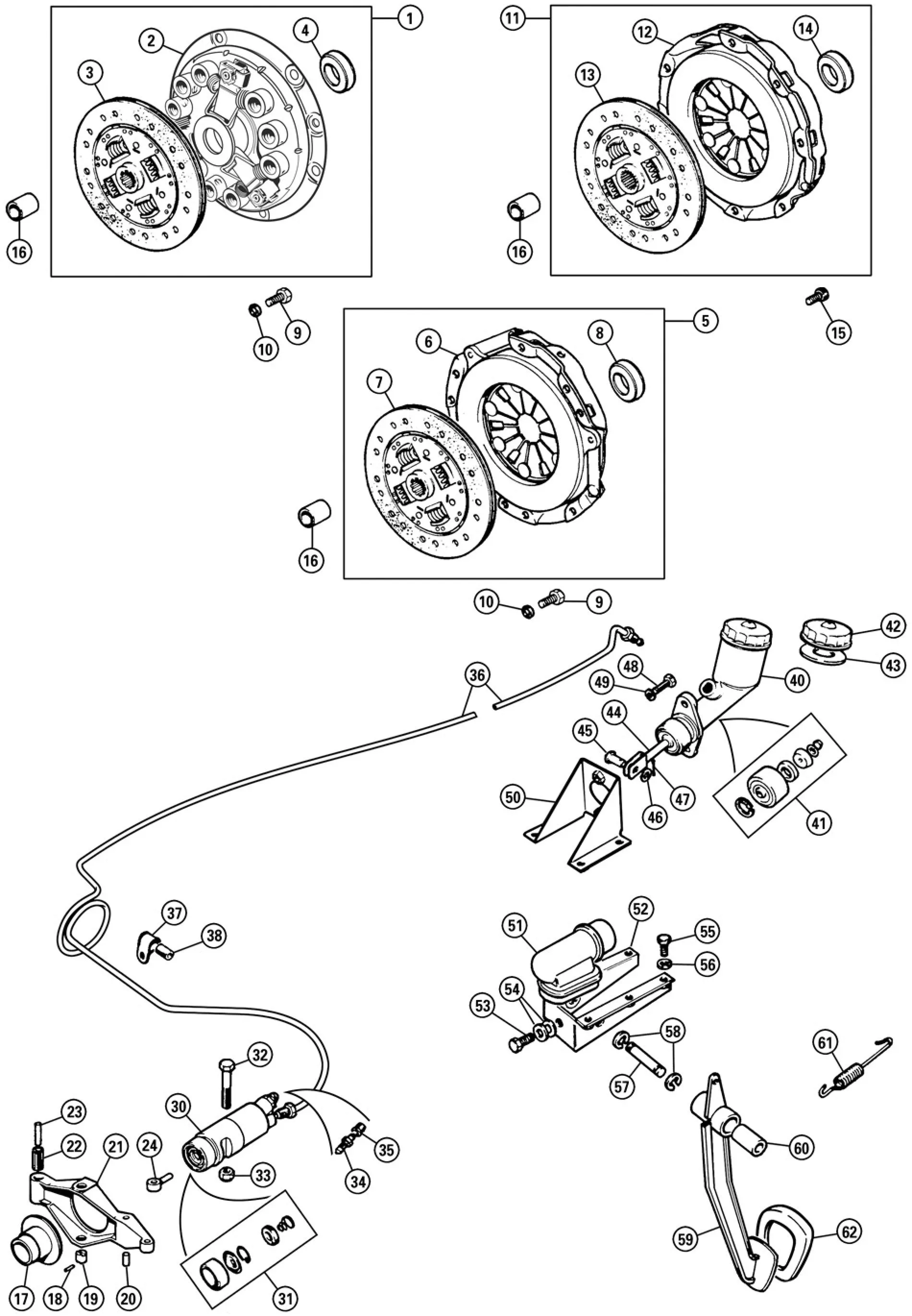 CLUTCH KIT, 3 PIECE 10 SPLINE.