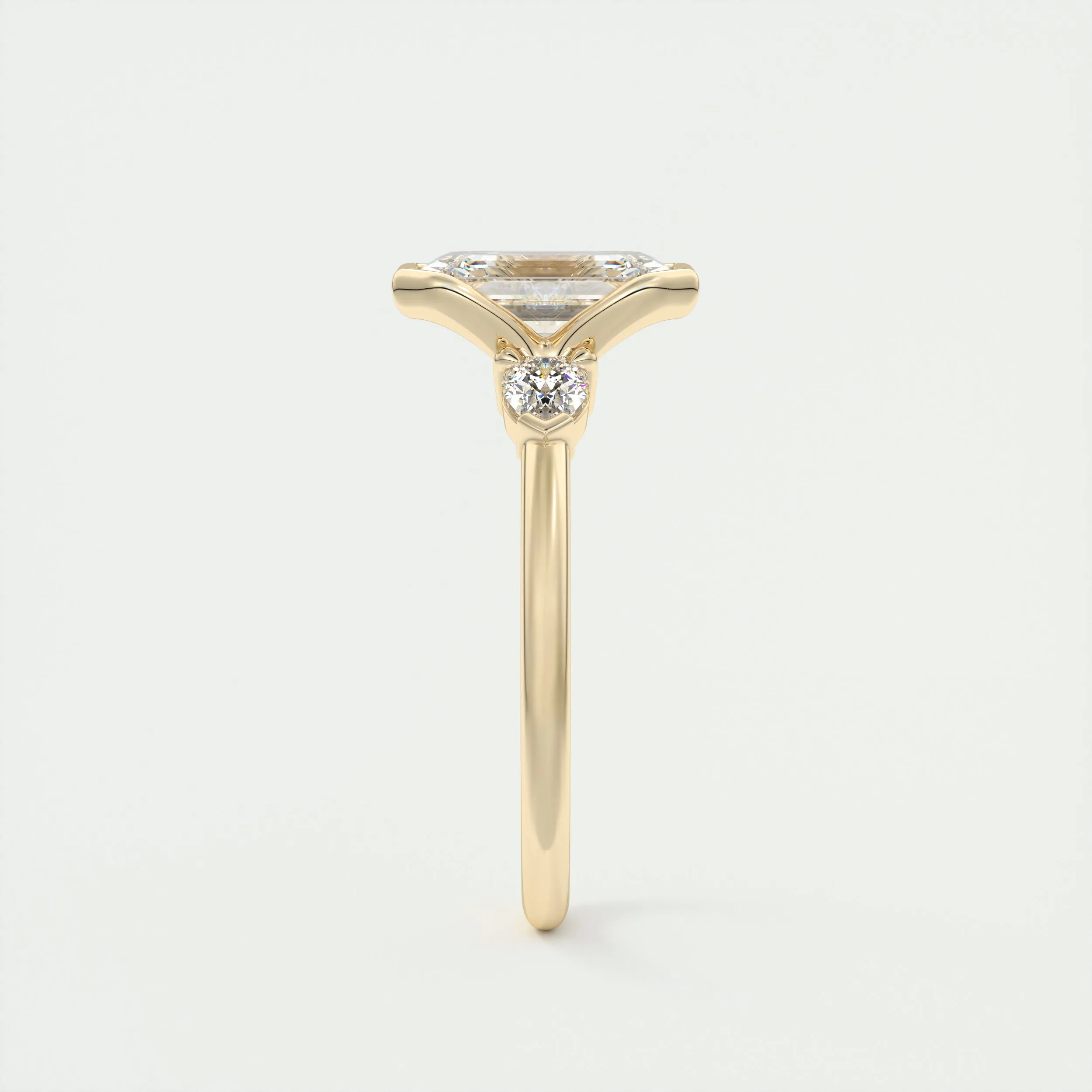 Clutch Three Stone | Emerald & Pears