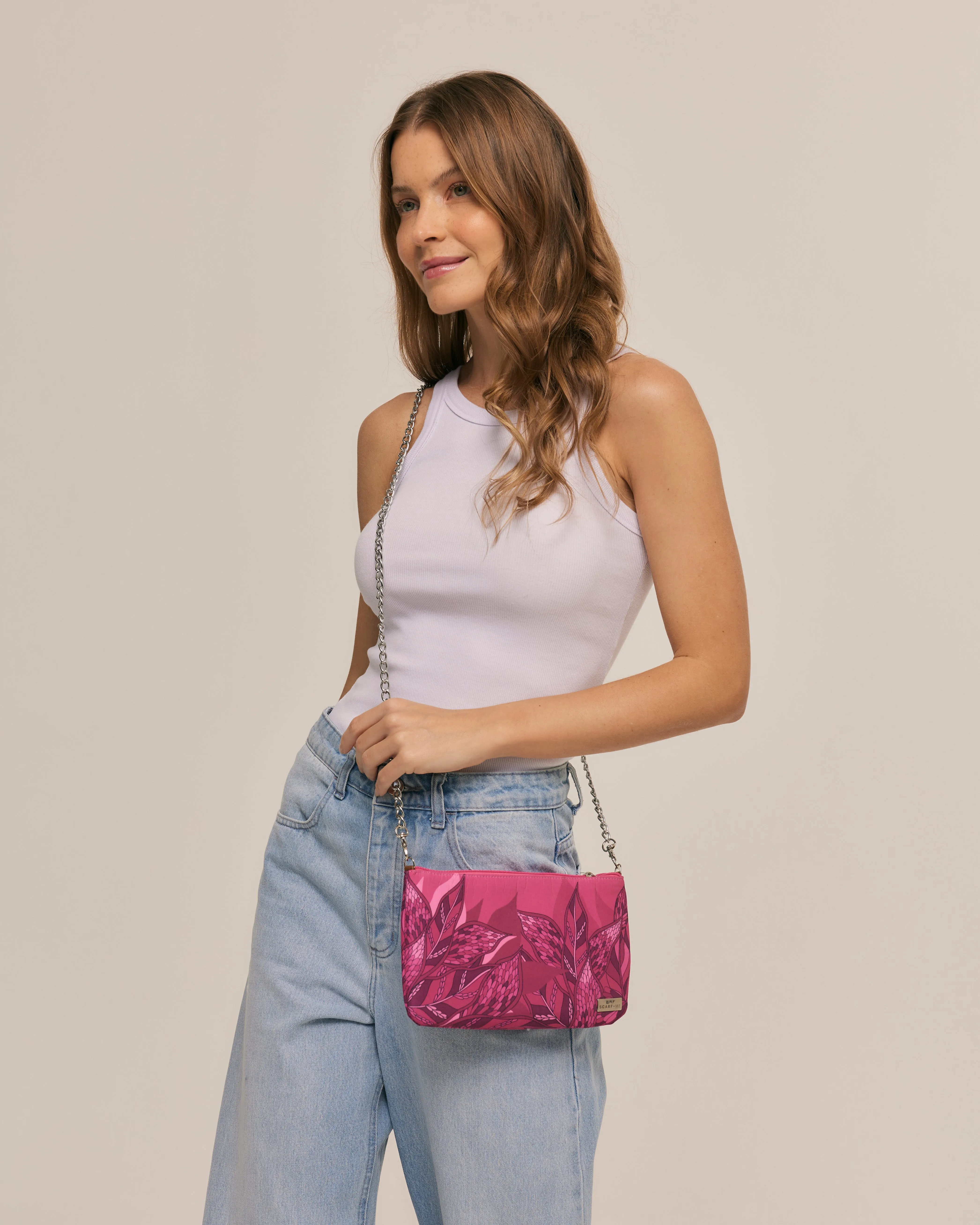 Clutch transversal Ramos de Púrpura pink