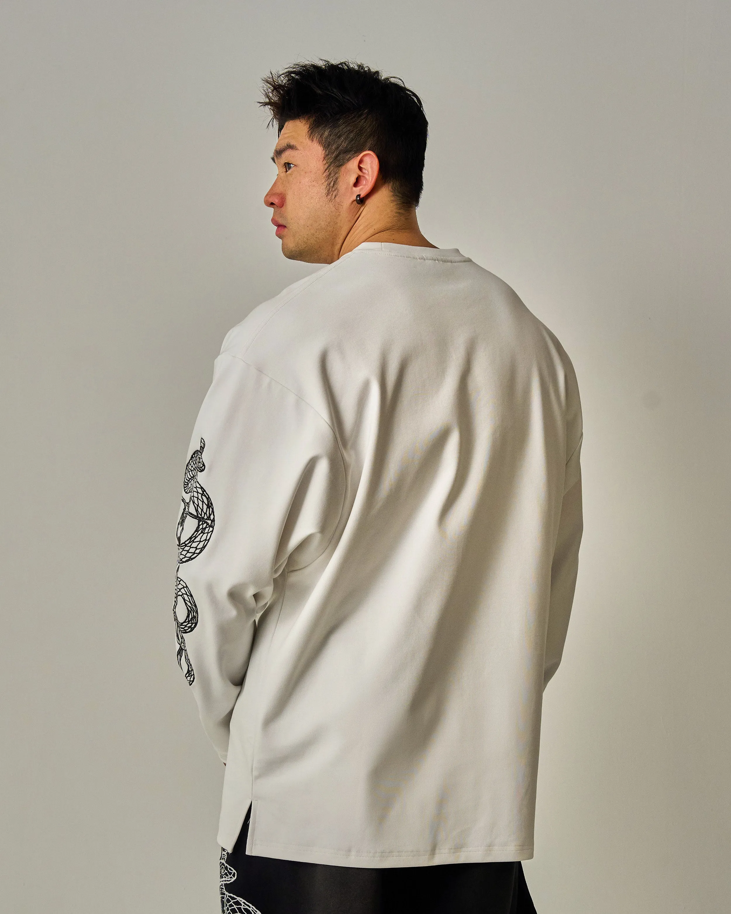 CNY Snake And Sword Extra Oversized Long Sleeves