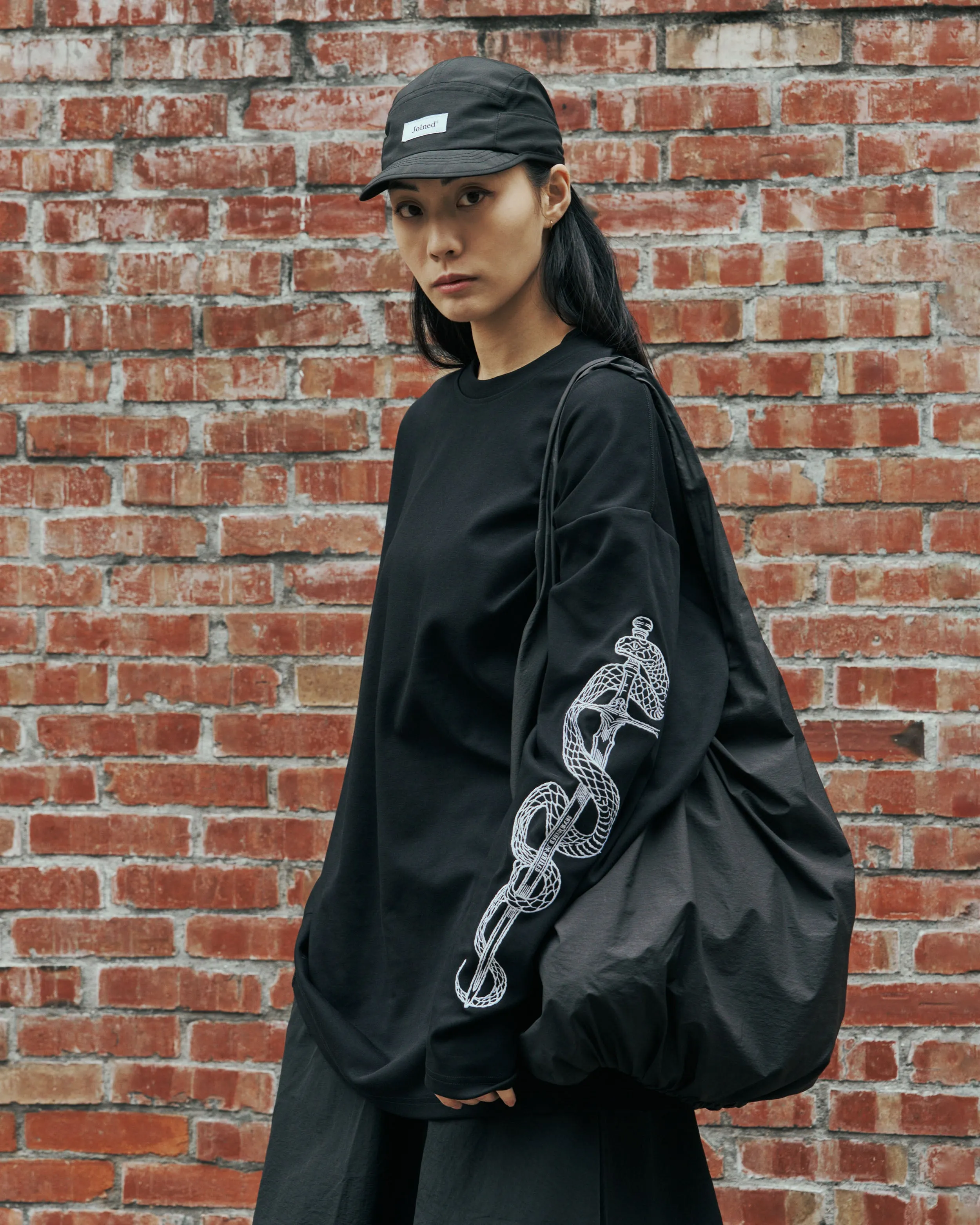 CNY Snake And Sword Extra Oversized Long Sleeves