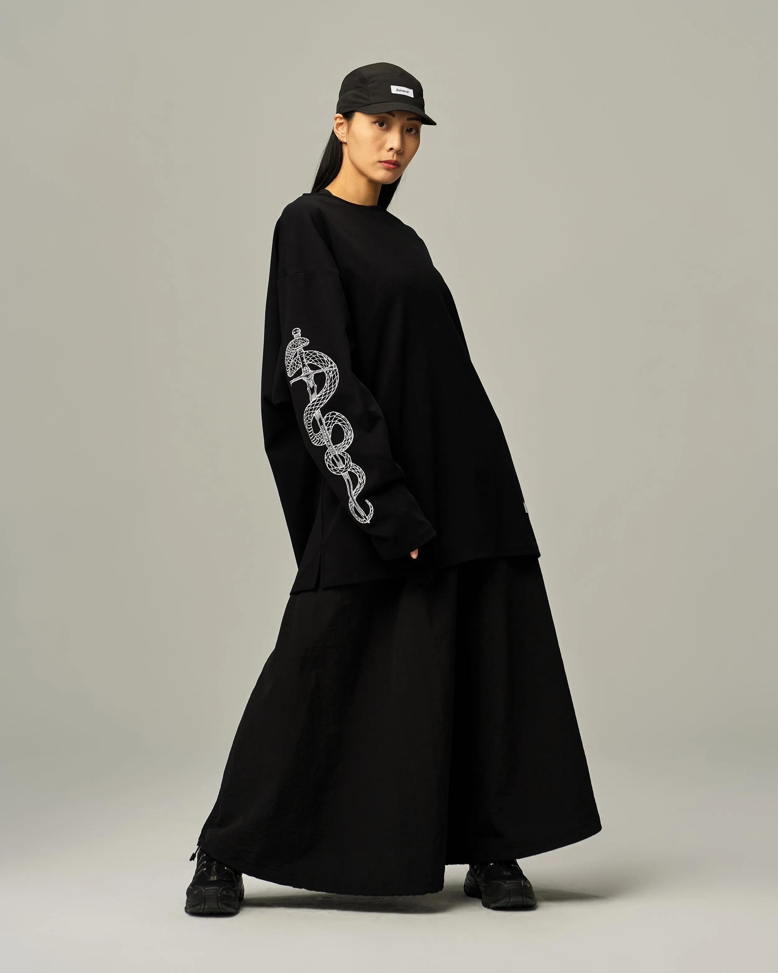 CNY Snake And Sword Extra Oversized Long Sleeves