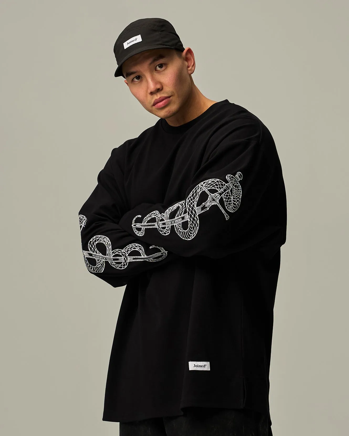 CNY Snake And Sword Extra Oversized Long Sleeves