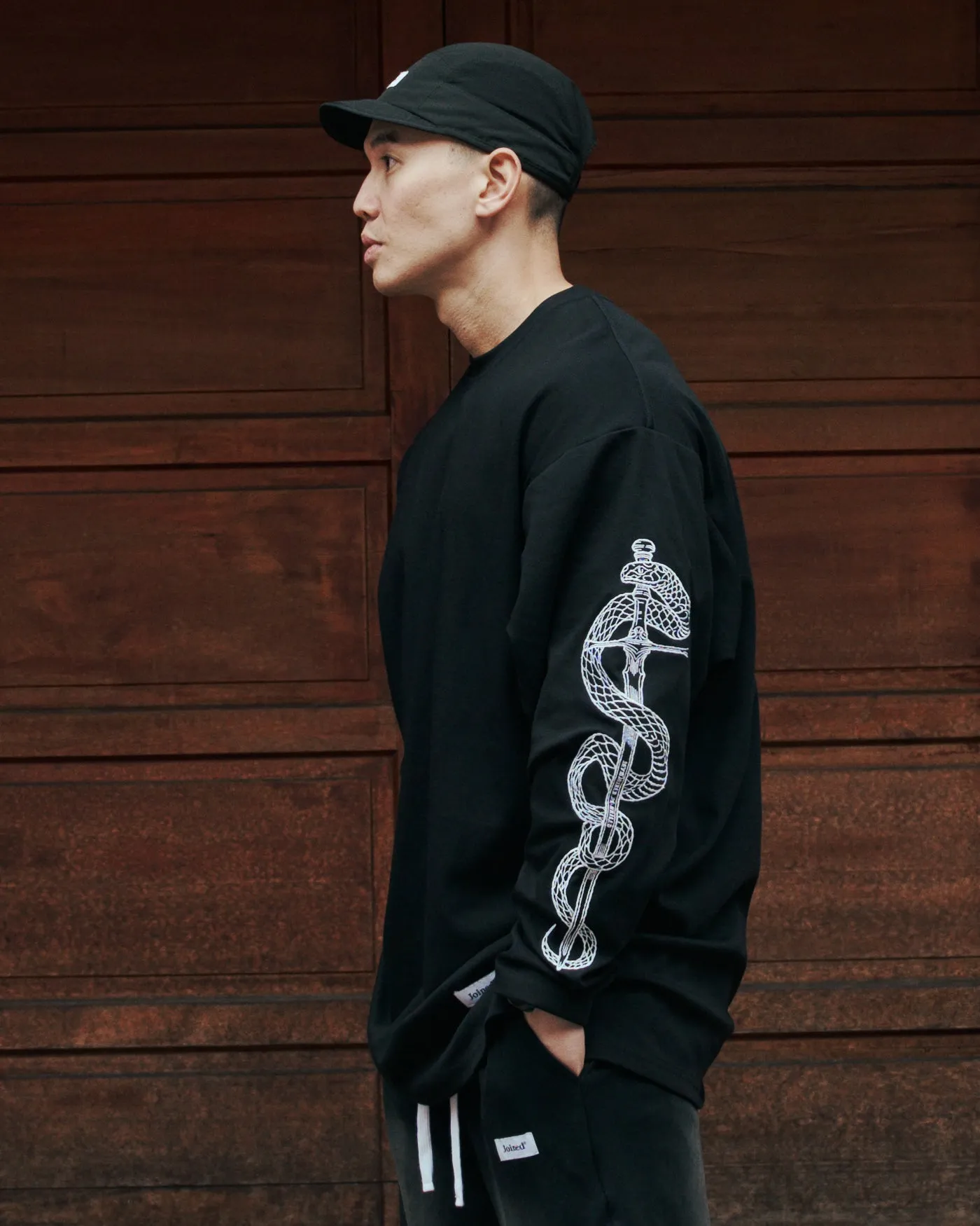 CNY Snake And Sword Extra Oversized Long Sleeves