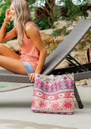 Colorful Aztec Oversized Tote