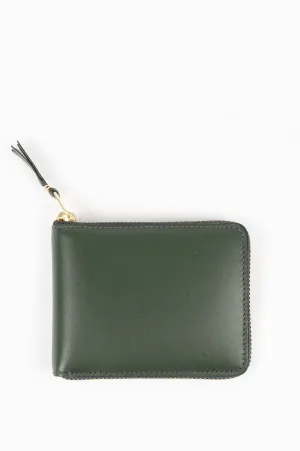 COMME DES GARCONS CLASSIC LEATHER LINE WALLET 7100 BOTTLE GREEN