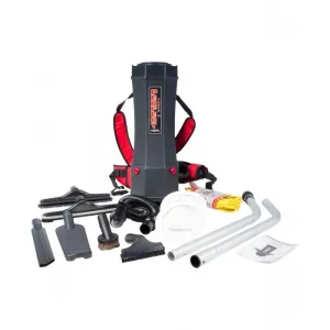 Commercial 2.4 Gallon Backpack Vacuum with HEPA Filtration and Electric Outlet