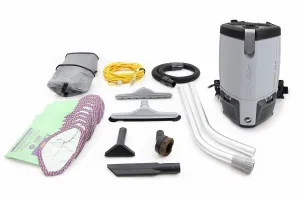 Commercial ProTeam ProVac FS6 6 Qt. Backpack vacuum ProTeam Kit# 104671 W/ Restaurant kit# 107363