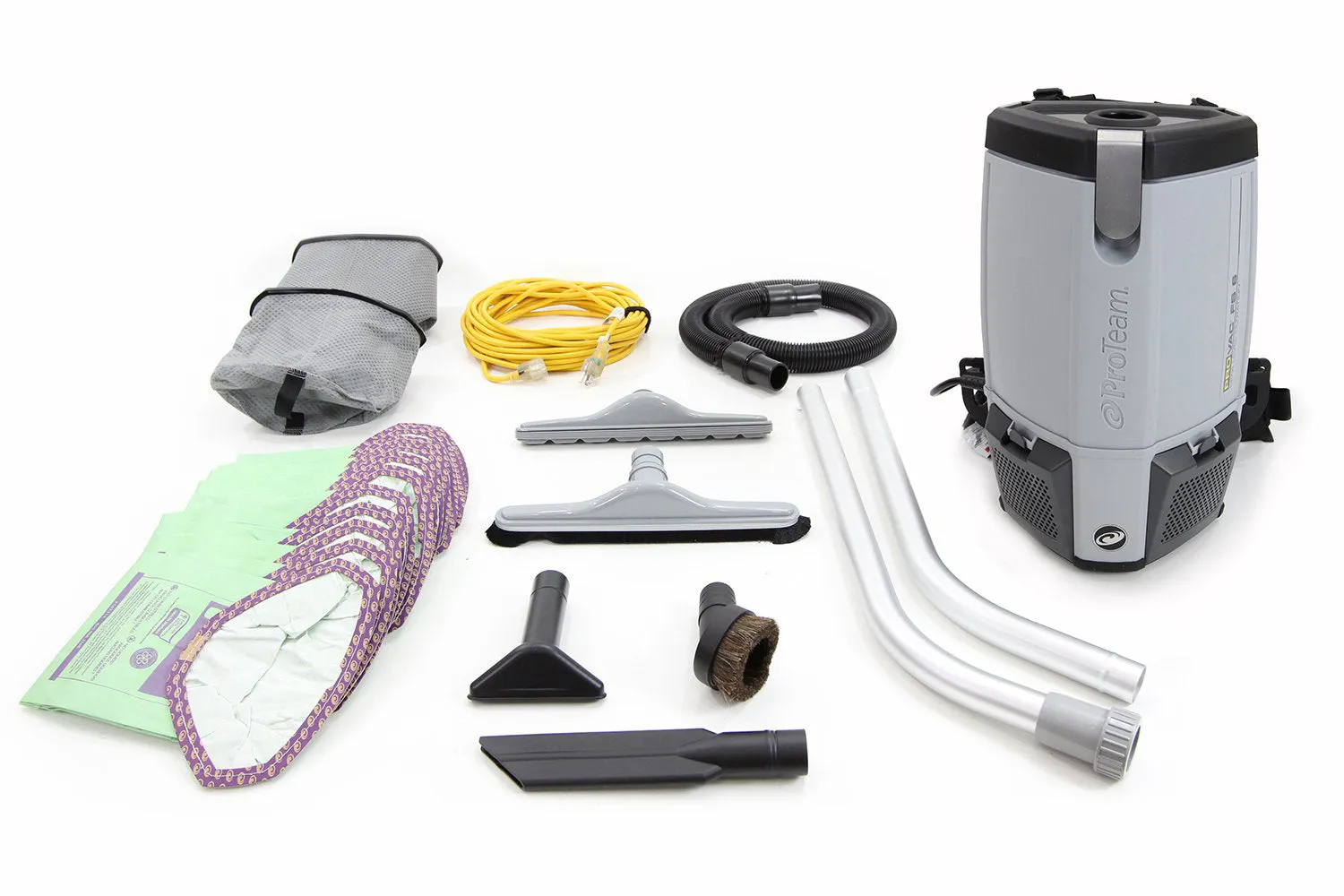 Commercial ProTeam ProVac FS6 6 Qt. Backpack vacuum ProTeam Kit# 104671 W/ Restaurant kit# 107363