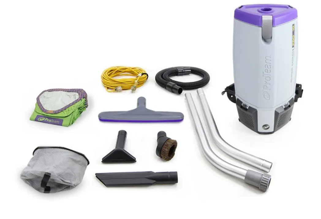 Commercial SuperCoach Pro 10 Backpack Vacuum Cleaner w/ Lifetime Warranty by ProTeam (kit#107304)