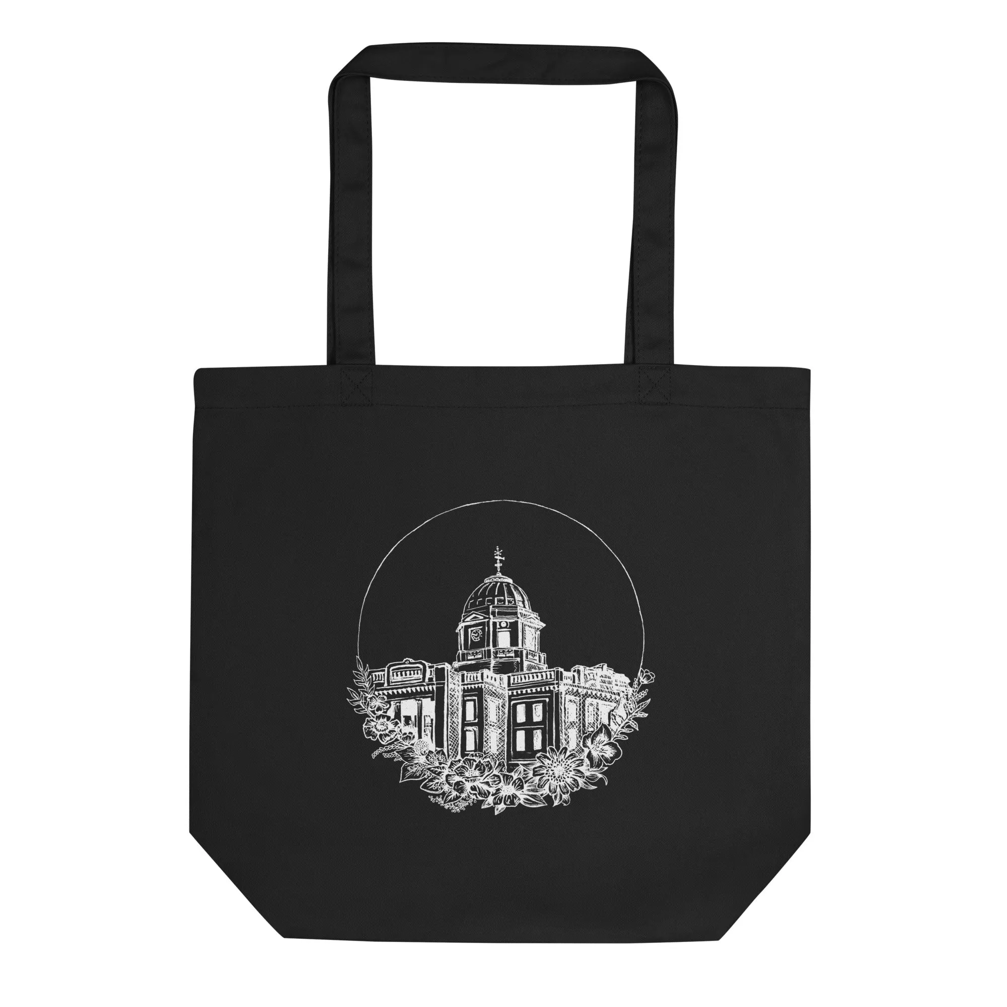 Courthouse Floral Black Tote