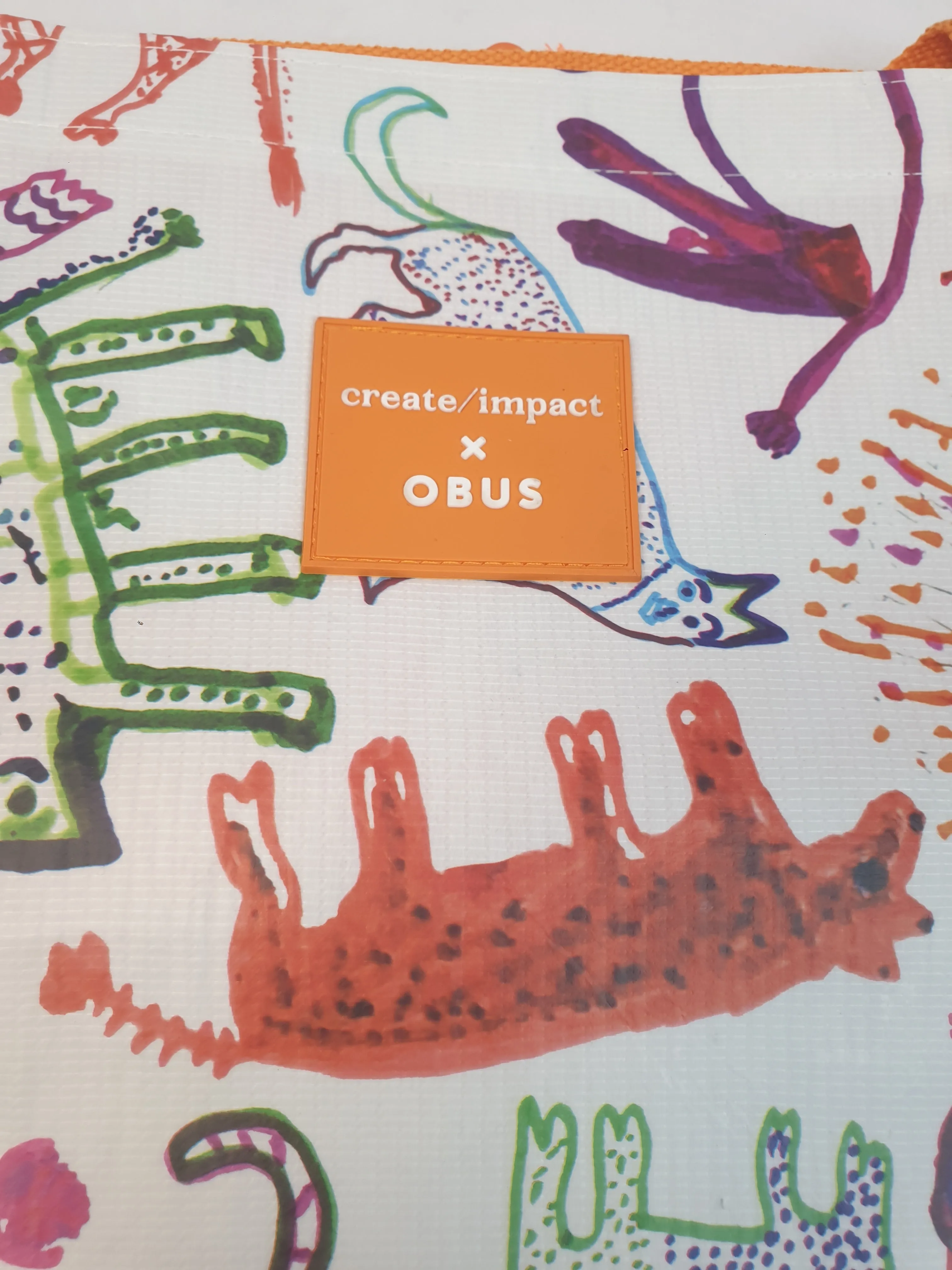 Create/impact   Obus large animal print tote / shopper bag