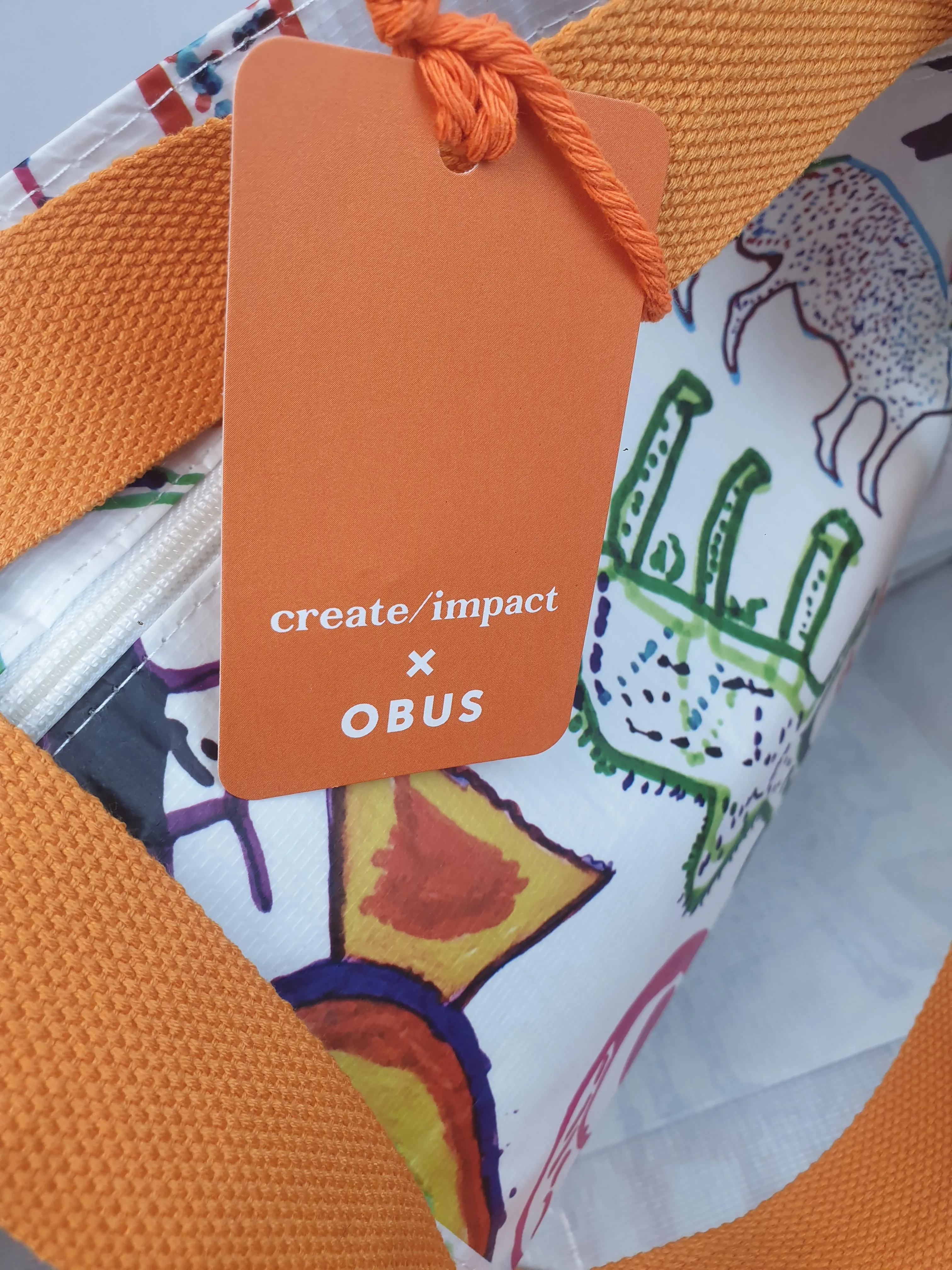 Create/impact   Obus large animal print tote / shopper bag