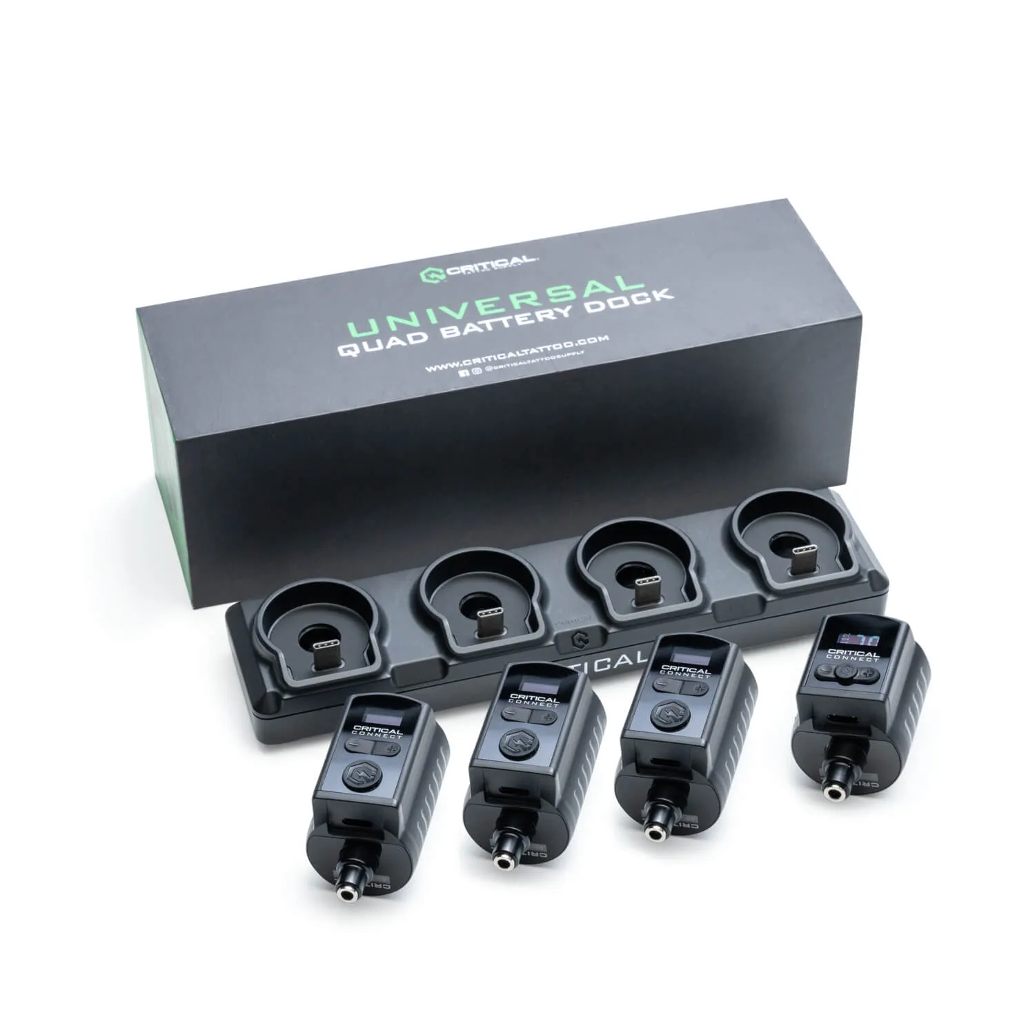 Critical Connect Universal Battery V1 and Quad Dock Bundle - 3.5mm