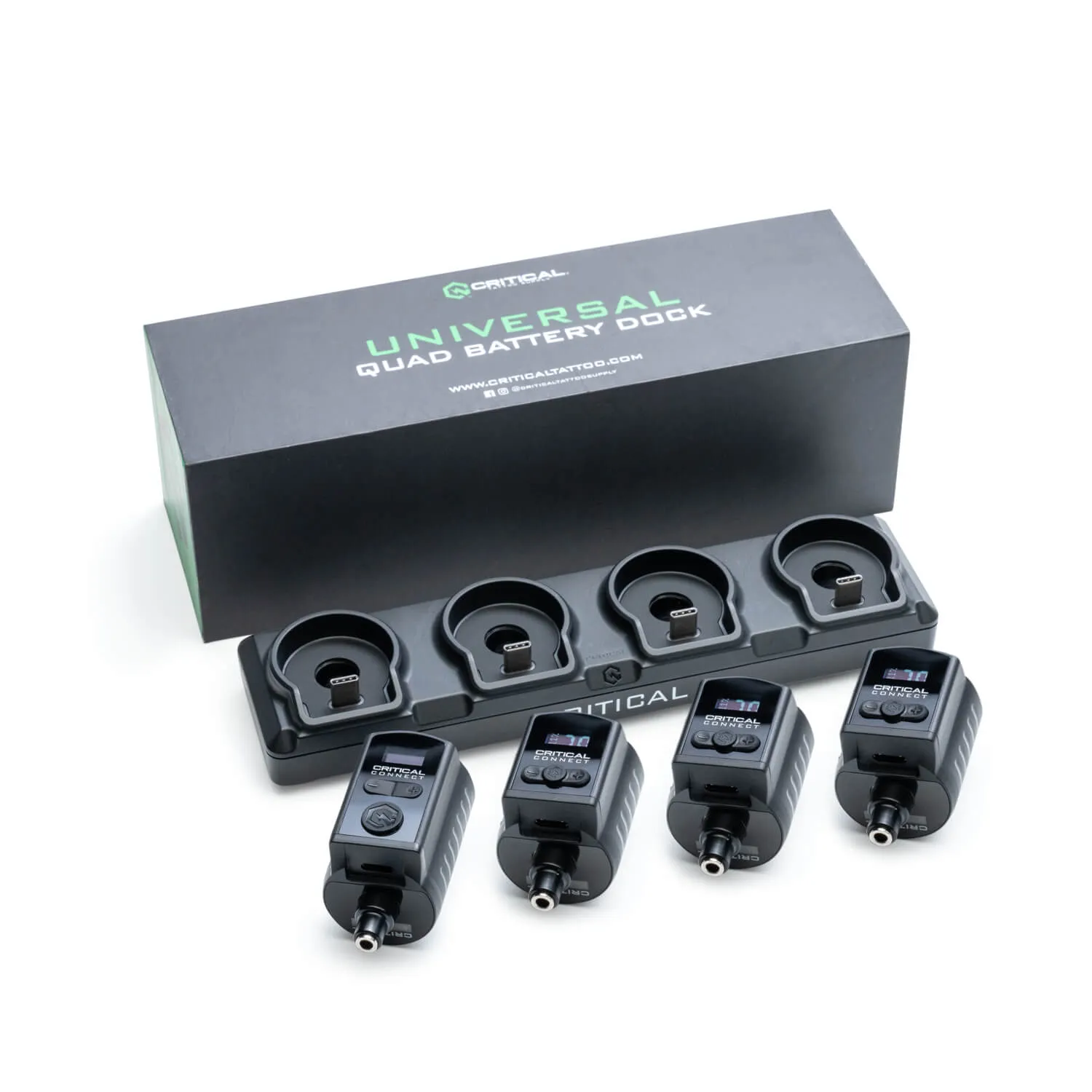 Critical Connect Universal Battery V1 and Quad Dock Bundle - 3.5mm