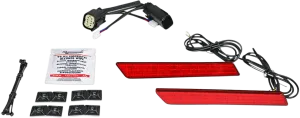 Custom Dynamics CD-LATCH-SS8-R Saddlebag Latch Lights - Red Lens
