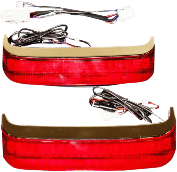 Custom Dynamics CD-SBSEQ-SS8-BR Sequential Bagz Saddlebag Lights - Gloss Black/Red Lens
