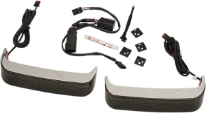 Custom Dynamics CD-SBSEQ-SS8-CS Sequential Bagz Saddlebag Lights - Chrome/Smoke Lens