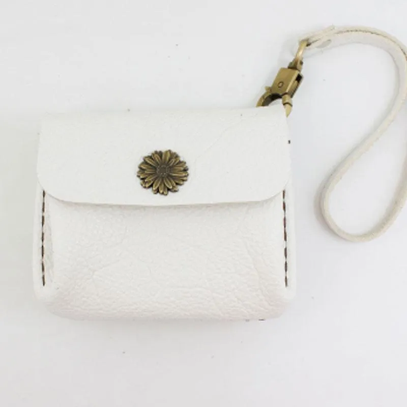CUTE Accordion Women Card Change Holder HANDMADE LEATHER Pouch PERSONALIZED MONOGRAMMED GIFT CUSTOM Small Wallet